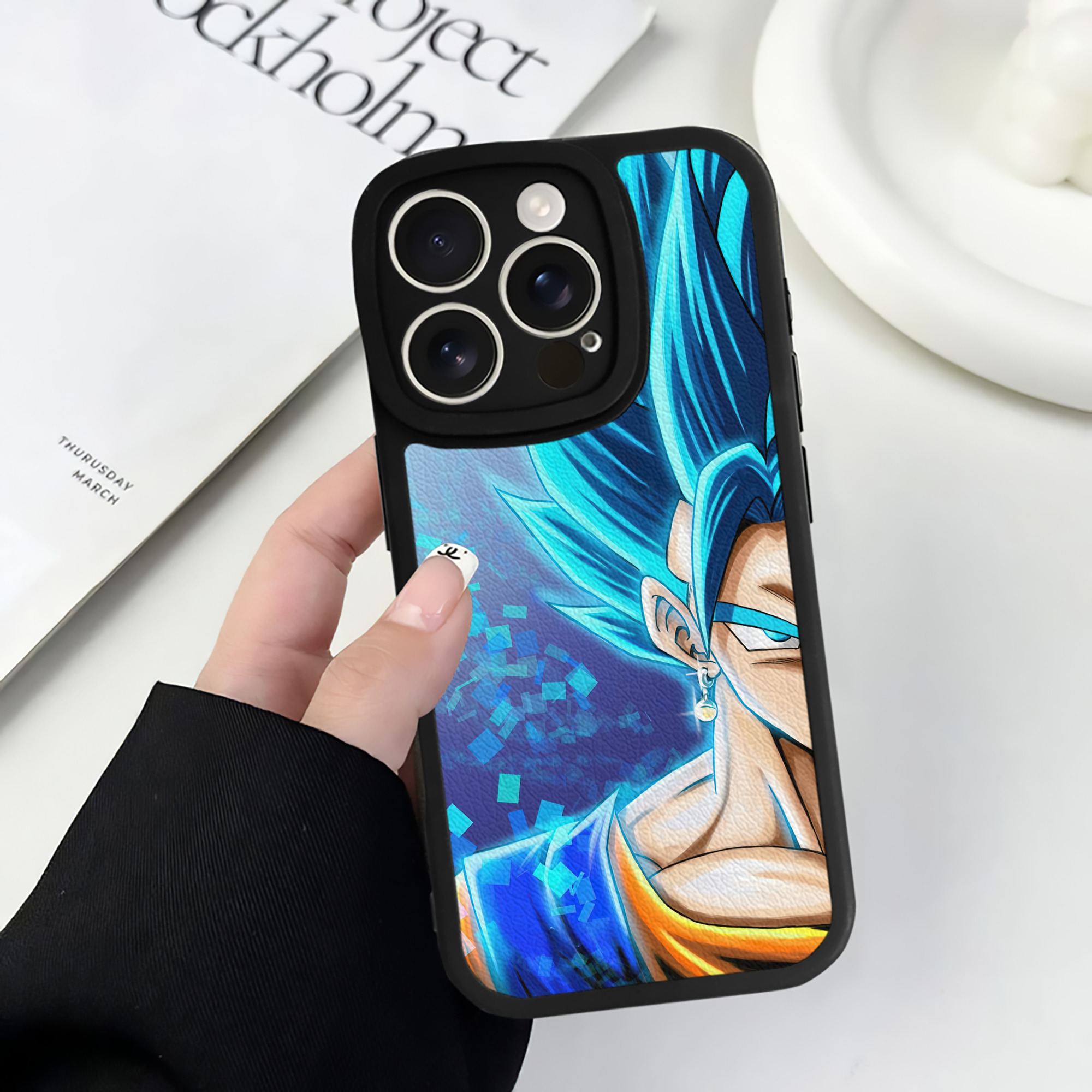 （画像用） ドラゴンボール DRAGON BALL 【iPhone 16シリーズ対応】シリコンスマホケース（レザー調） 材質：シリコン